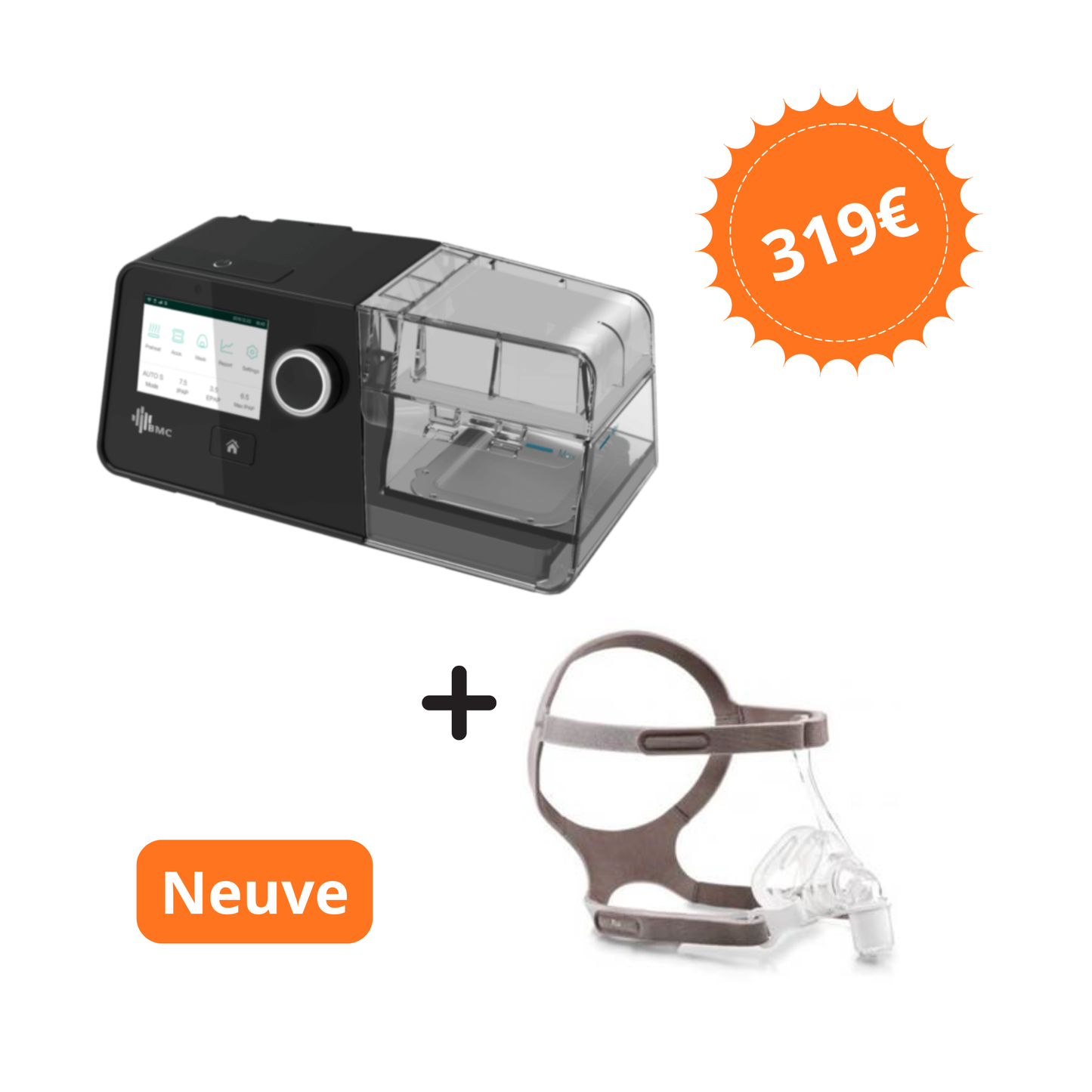 Pack PPC BMC G3A20 + masque nasal Pico neuf