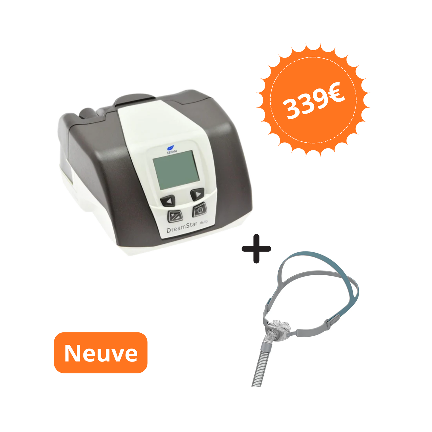 Pack PPC Dreamstar Sefam + masque narinaire P2 neuf